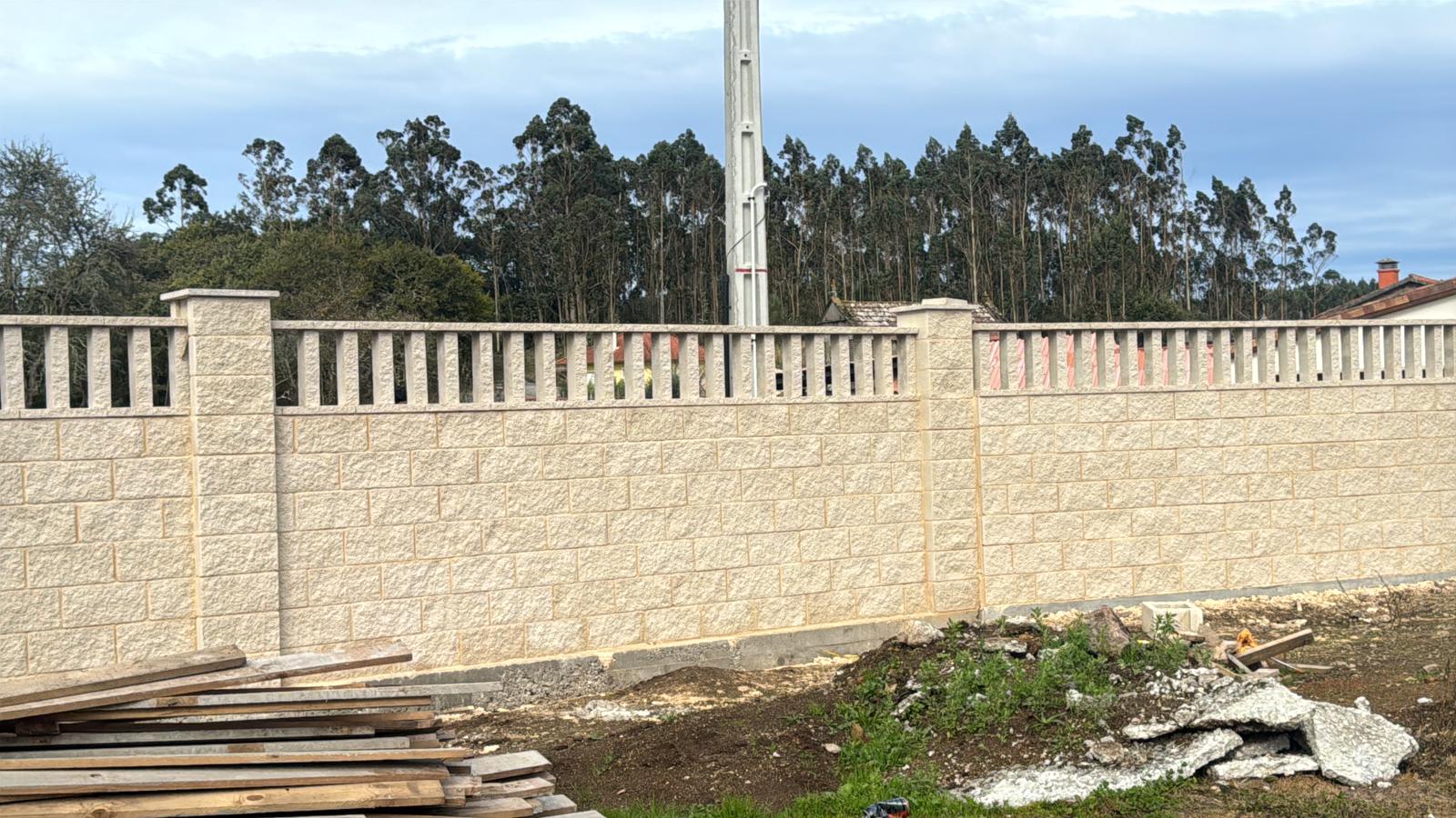 Muro de cierre - Vista completa